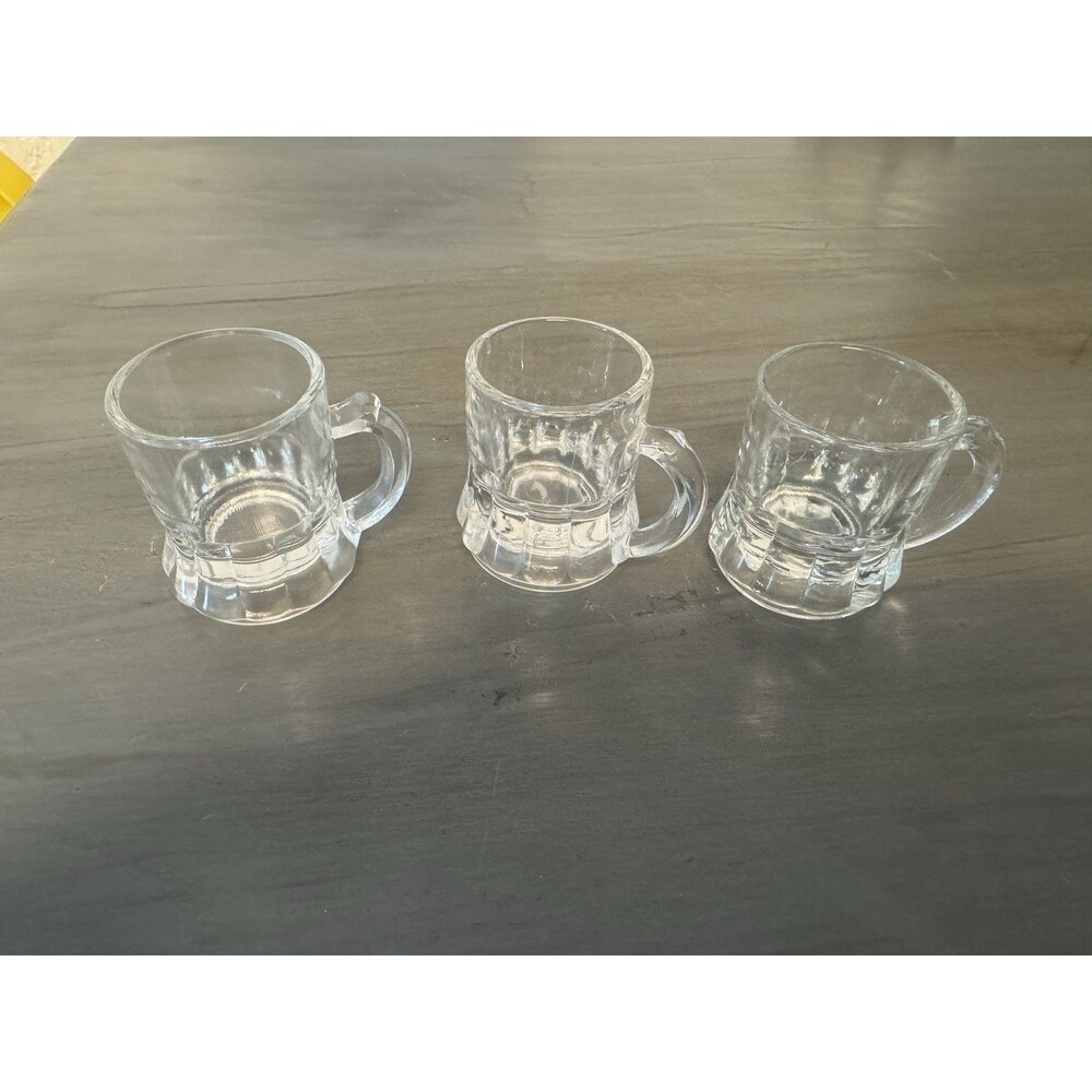 Set of 3 Mug Shot Glasses Excellent Condition Great Gift